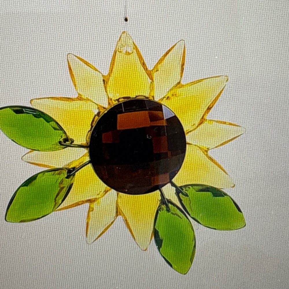 Crystal Sunflower Suncatcher